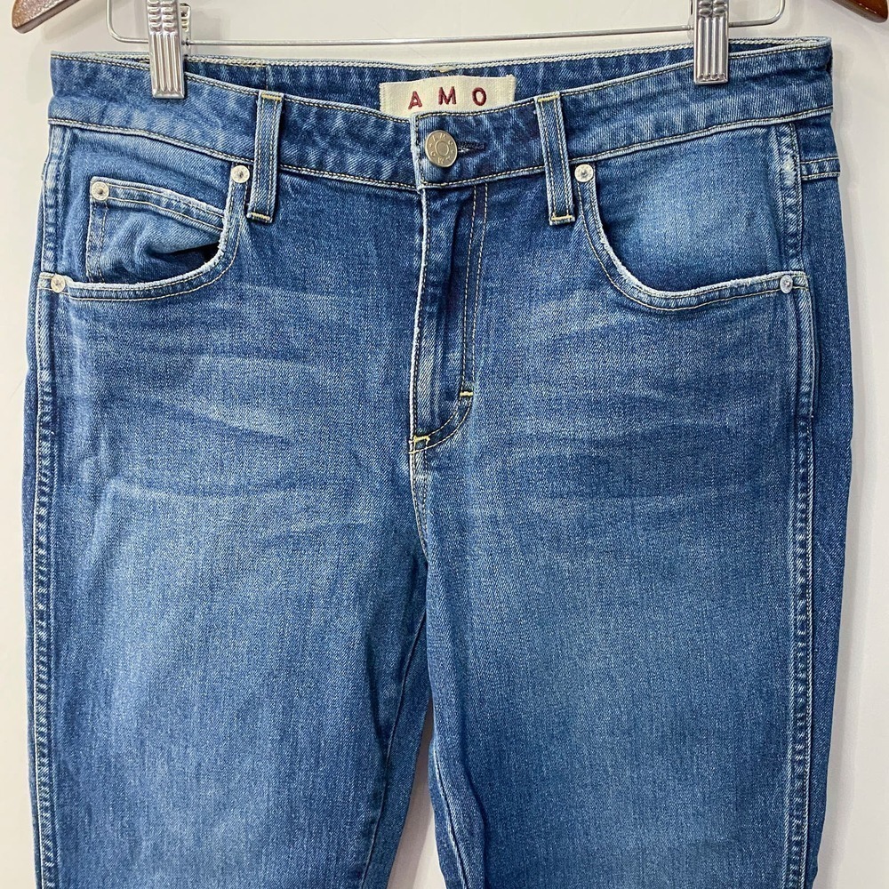 AMO Jeans stix crop mojave size 30 Skinny ankle raw hem - Picture 5 of 12